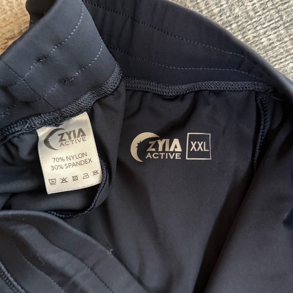 Zyia Active Navy Blue Joggers Size XXL High Rise Stretch Athleisure - Picture 4 of 6